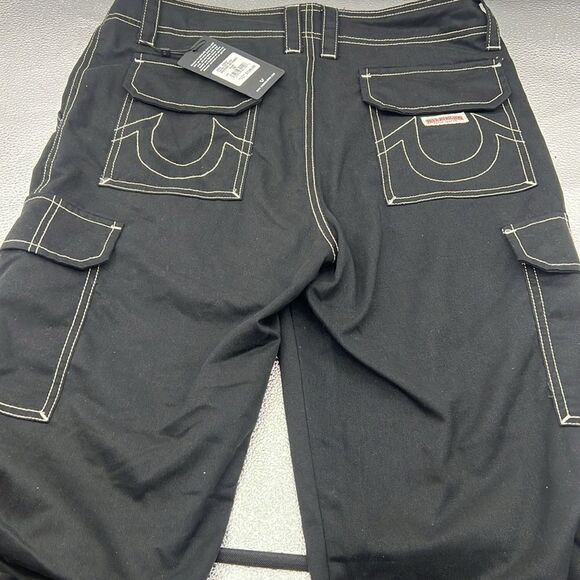 True Religion true black military cargo pants size 29 - Picture 5 of 6